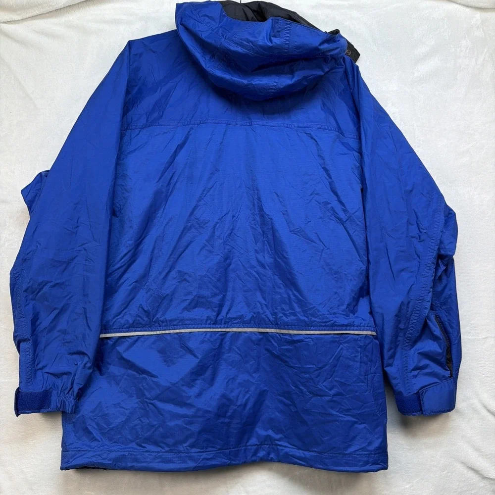 Patagonia‎ Kids Rain Jacket Blue Hooded Waterproof Vintage Size L 12